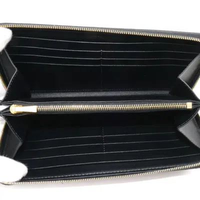 Pre-owned Celine Brown Coated Canvas Leather Long Wallet (bi-fold) ()