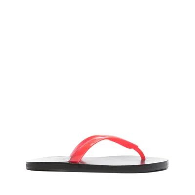 Ancient Greek Sandals Shoes In Red