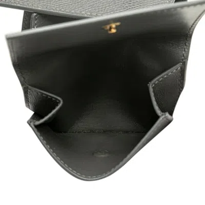 Pre-owned Celine Gray Leather Wallet (tri-fold) ()