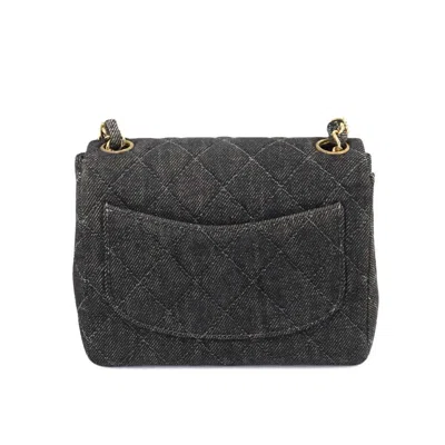 Pre-owned Chanel Black Denim Shoulder Bag ()