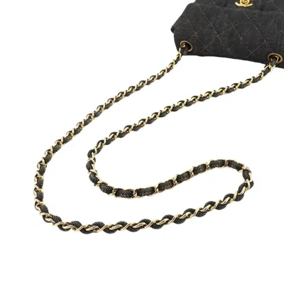 Pre-owned Chanel Black Denim Shoulder Bag ()