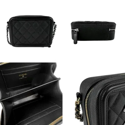 Pre-owned Chanel Black Leather Caviar Leather Shoulder Bag ()