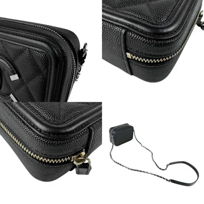 Pre-owned Chanel Black Leather Caviar Leather Shoulder Bag ()