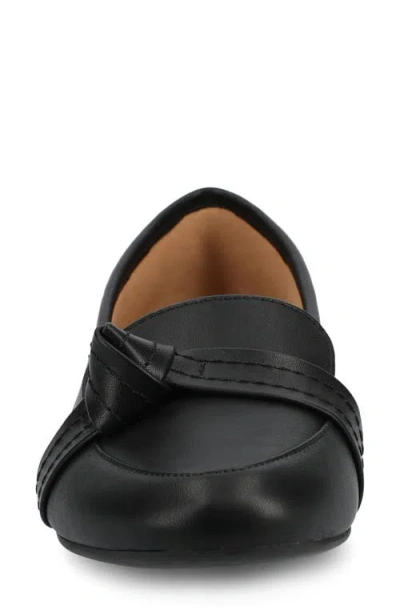Journee Collection Womens Marci Slip-on Round Toe Loafers In Black
