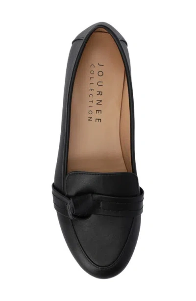 Journee Collection Womens Marci Slip-on Round Toe Loafers In Black