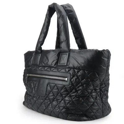 Pre-owned Chanel Black Nylon Tote Bag ()
