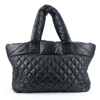 Pre-owned Chanel Black Nylon Tote Bag ()