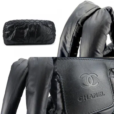Pre-owned Chanel Black Nylon Tote Bag ()