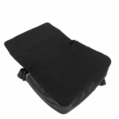 Pre-owned Chanel Black Yellow Nylon Rubber Shoulder Bag ()