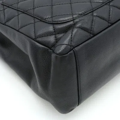 Pre-owned Chanel Matelasse Black Caviar Leather Shoulder Bag Tote Bag ()