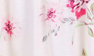 Zunie Kids' Tie Shoulder Smocked Sundress In Pink