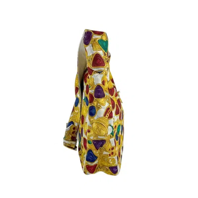Pre-owned Chanel Multi-color Yellow Canvas Pouch Shoulder Bag ()