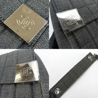 Pre-owned Chanel Navy Denim Shoulder Bag ()