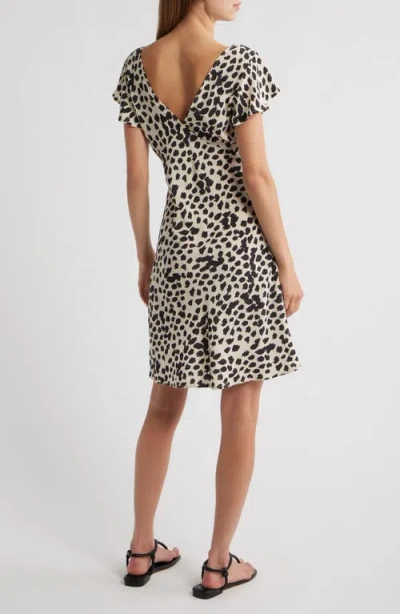 Rails Gigi Spot Print Minidress In Black