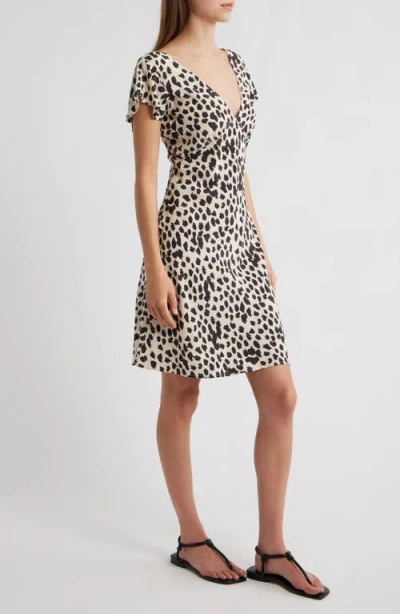 Rails Gigi Spot Print Minidress In Black