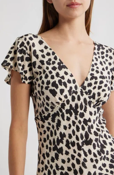 Rails Gigi Spot Print Minidress In Black