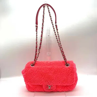 Pre-owned Chanel Pile Fabric Pochette Shoulder Bag ()
