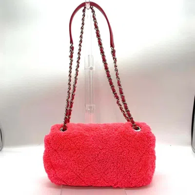 Pre-owned Chanel Pile Fabric Pochette Shoulder Bag ()