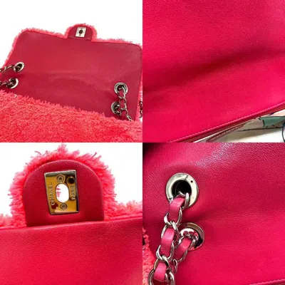 Pre-owned Chanel Pile Fabric Pochette Shoulder Bag ()