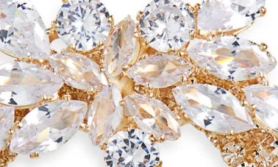 Tasha Cluster & Pavé Open Circle Earrings In Gold