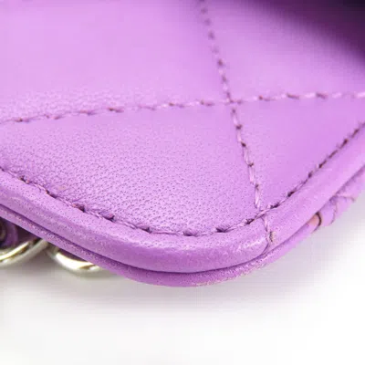 Pre-owned Chanel Purple Leather Shoulder Bag ()