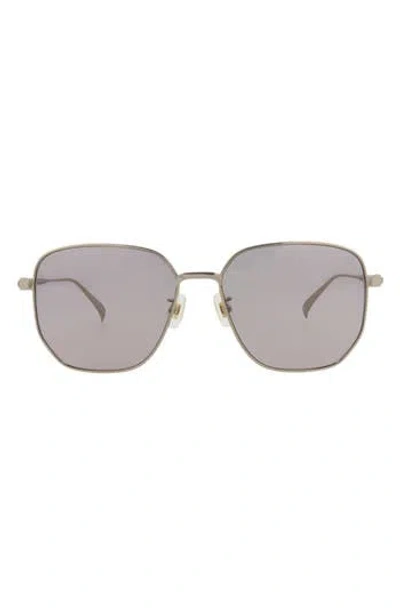 Dunhill Square-frame Titanium Sunglasses In Silver