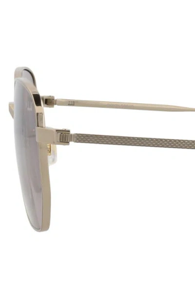 Dunhill Square-frame Titanium Sunglasses In Silver