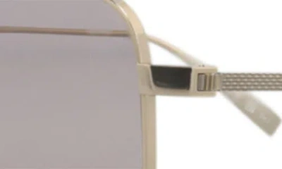 Dunhill Square-frame Titanium Sunglasses In Silver