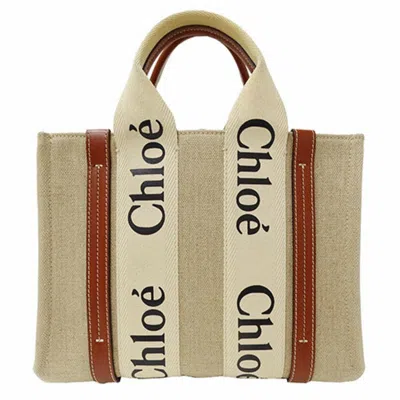 Pre-owned Chloé Beige Canvas Handbag Shoulder Bag ()