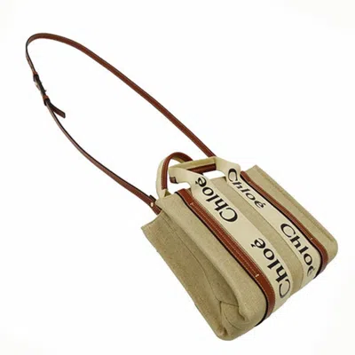 Pre-owned Chloé Beige Canvas Handbag Shoulder Bag ()