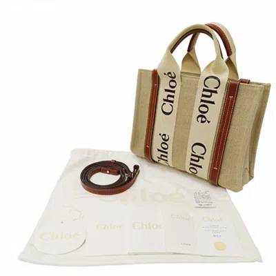 Pre-owned Chloé Beige Canvas Handbag Shoulder Bag ()