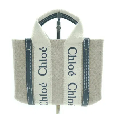 Pre-owned Chloé Linen Leather Tote Bag ()