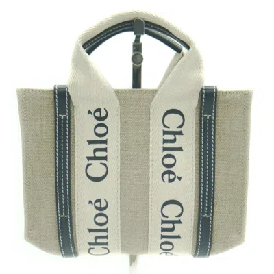 Pre-owned Chloé Linen Leather Tote Bag ()