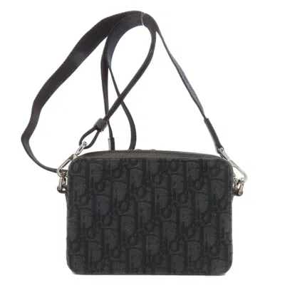 Pre-owned Dior Christian  Black Canvas Shoulder Bag ()