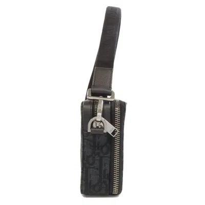 Pre-owned Dior Christian  Black Canvas Shoulder Bag ()