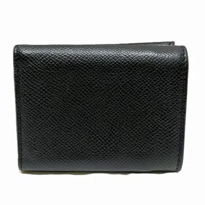 Pre-owned Dior Christian  Black Leather Coin Purse/coin Case ()