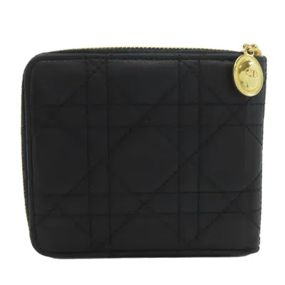 Pre-owned Dior Christian  Black Leather Wallet (bi-fold) ()