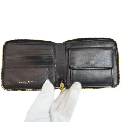 Pre-owned Dior Christian  Black Leather Wallet (bi-fold) ()
