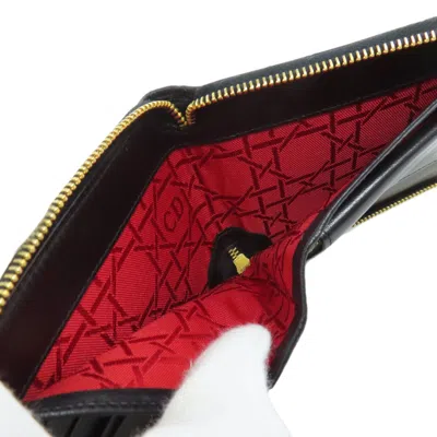 Pre-owned Dior Christian  Black Leather Wallet (bi-fold) ()