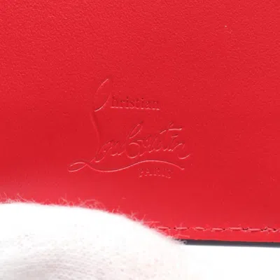 Pre-owned Christian Louboutin Black Leather Wallet (tri-fold) ()