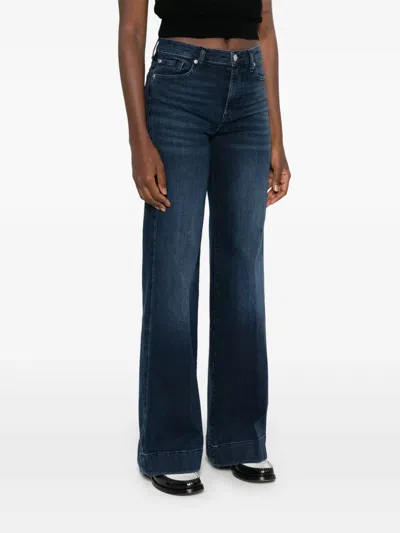7 For All Mankind The Leggy Bootcut Denim Jeans In Blue