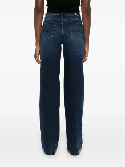 7 For All Mankind The Leggy Bootcut Denim Jeans In Blue