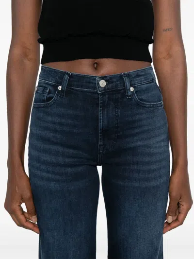 7 For All Mankind The Leggy Bootcut Denim Jeans In Blue
