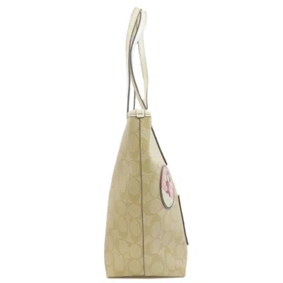 Pre-owned Coach Beige Pvc Tote Bag ()