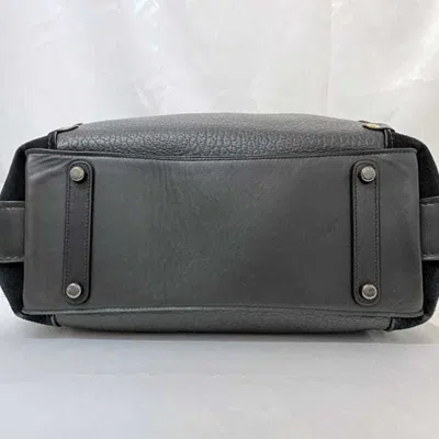 Pre-owned Coach Black Leather Suede Tote Bag ()