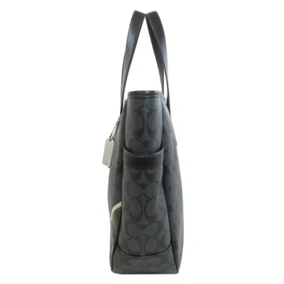 Pre-owned Coach Black Pvc Tote Bag ()