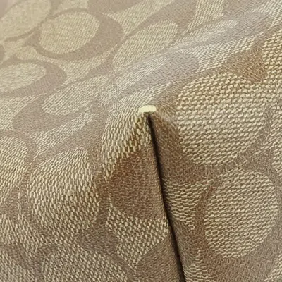 Pre-owned Coach Brown Coated Canvas Leather Tote Bag ()
