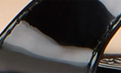 Stuart Weitzman Nudist Patent Leather Dual-strap Sandals In Black