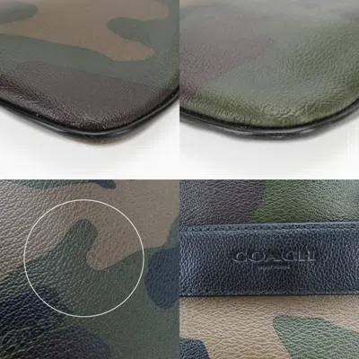Pre-owned Coach Camouflage Leather Pvc Shoulder Bag ()