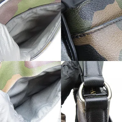 Pre-owned Coach Camouflage Leather Pvc Shoulder Bag ()